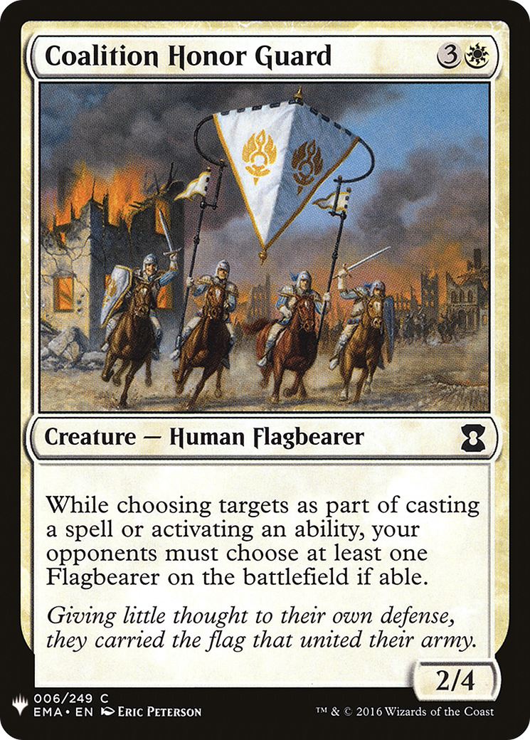 Coalition Honor Guard (LIST-EMA-6) - The List