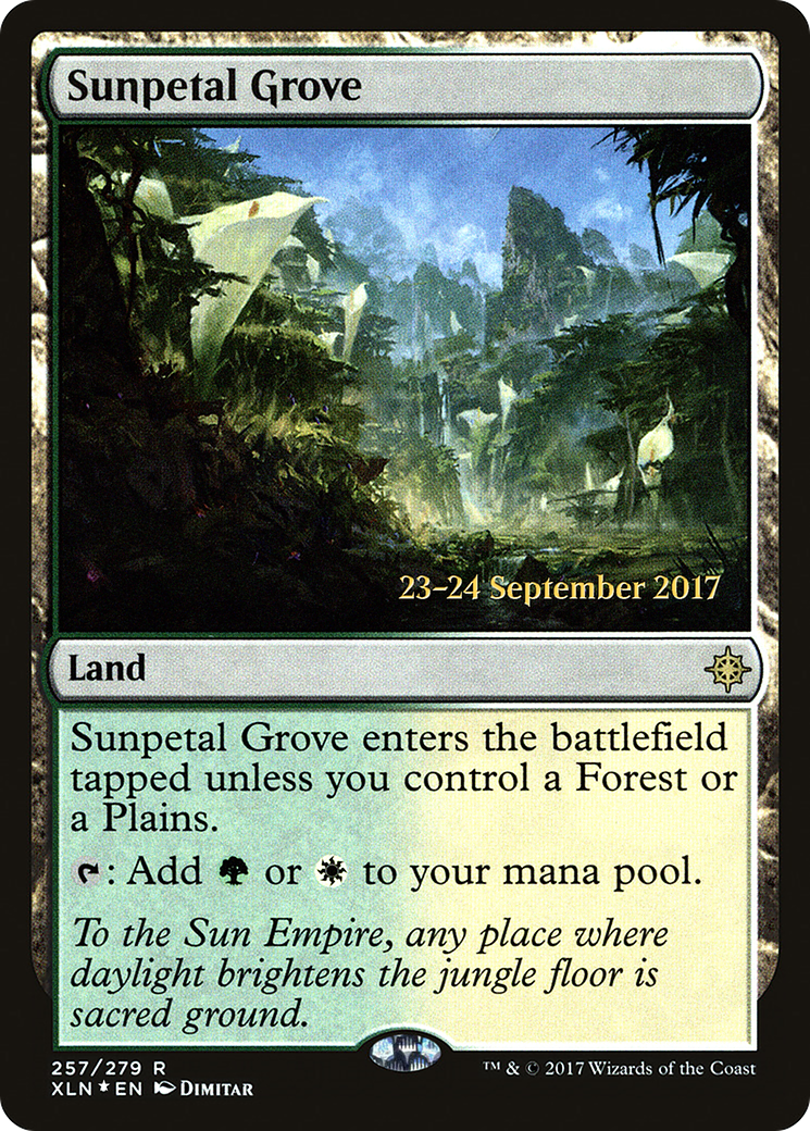 Sunpetal Grove (PRE-257) - Ixalan Promos Foil