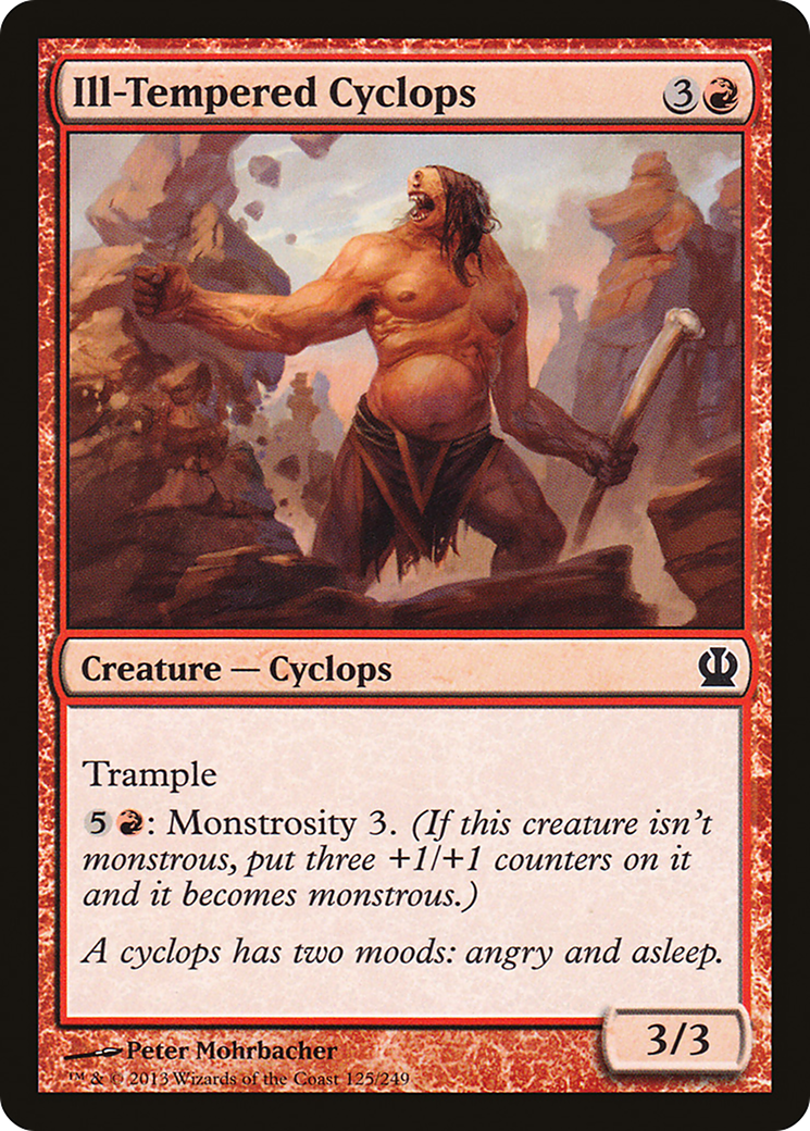 Ill-Tempered Cyclops (THS-125) - Theros Foil