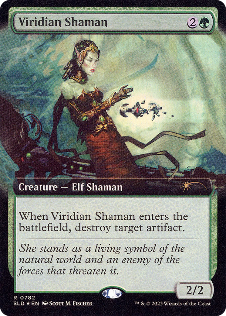 Viridian Shaman (Extended Art) (SLD-782) - Secret Lair Drop: (Extended Art) Foil