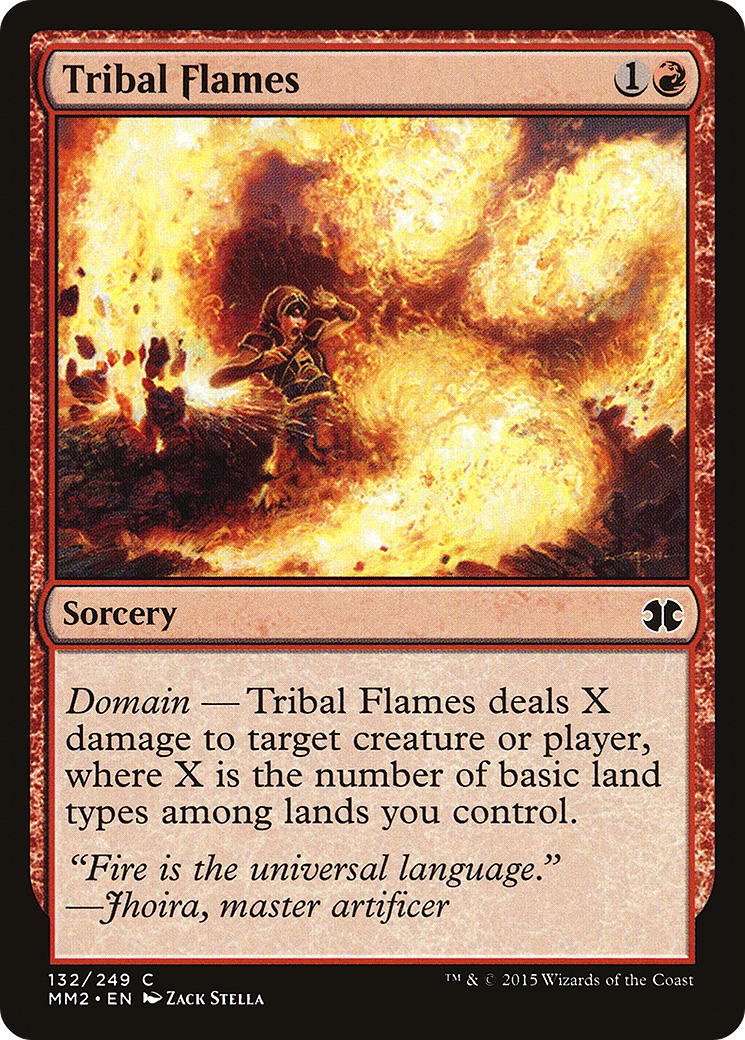 Tribal Flames (MM2-132) - Modern Masters 2015 Foil
