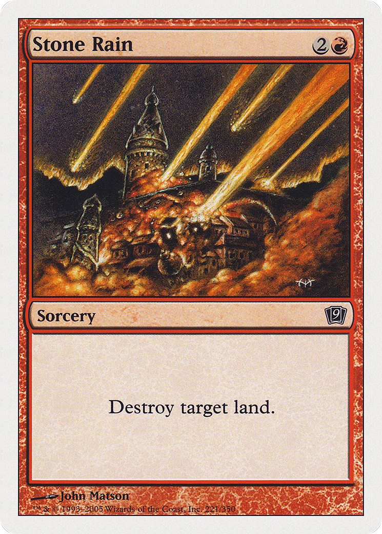 Stone Rain (9ED-221) - 9th Edition Foil
