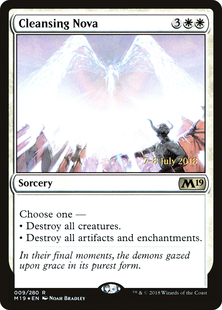 Cleansing Nova (PRE-009) - Core Set 2019 Promos Foil