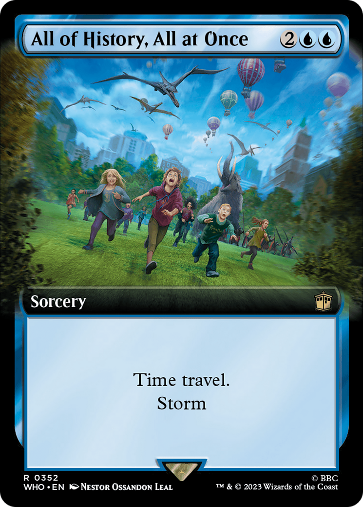 All of History, All at Once (Extended Art) (WHO-352) - Doctor Who: (Extended Art) Foil