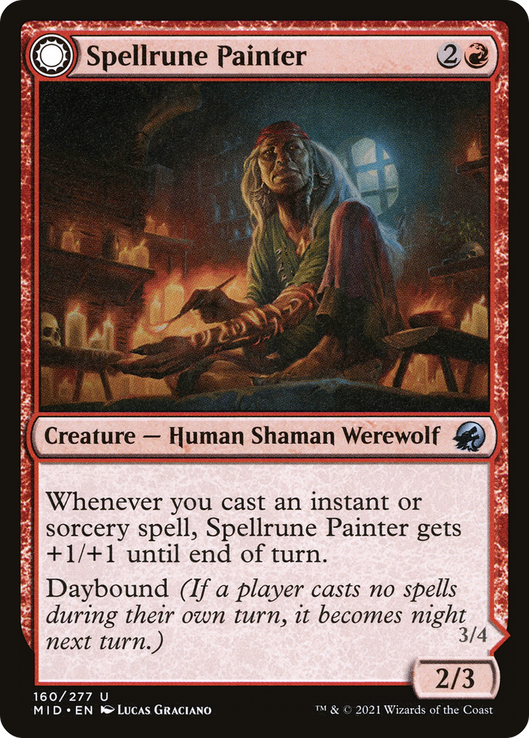 Spellrune Painter (MID-160) - Innistrad: Midnight Hunt: (Double Faced Transform)