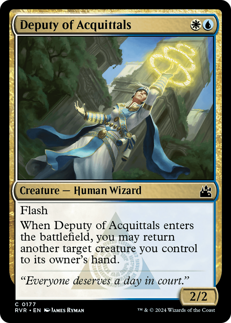 Deputy of Acquittals (RVR-177) - Ravnica Remastered Foil