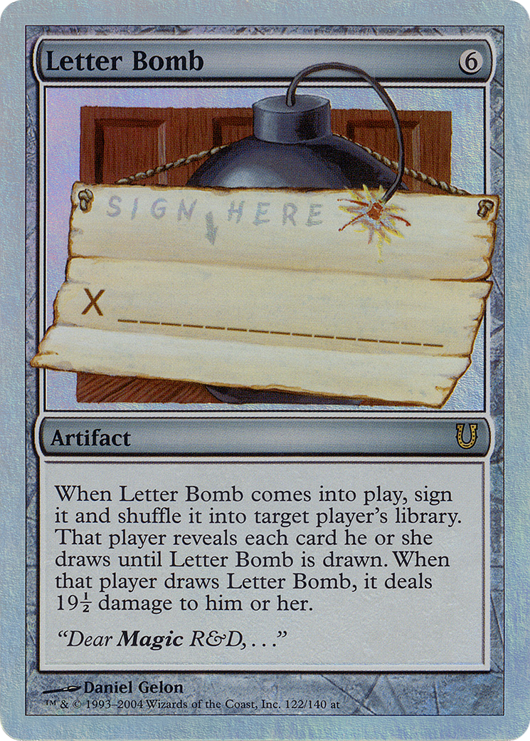 Letter Bomb (Alternate Foil) (UNH-122) - Unhinged Foil