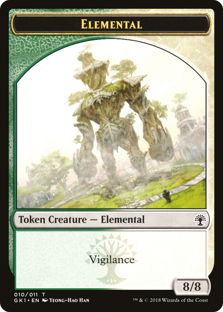 Centaur (007) // Elemental (010) Double-Sided Token (GR1-7 // 10) - GRN Guild Kit Tokens