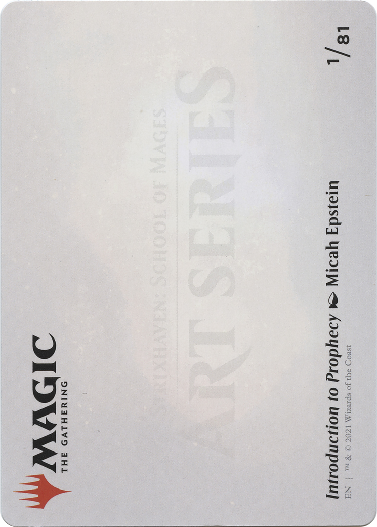 Introduction to Prophecy // Introduction to Prophecy (ASTX-001) - Strixhaven Art Series (Borderless)