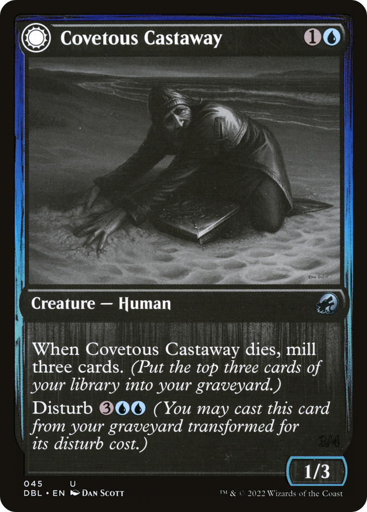 Covetous Castaway (DBL-045) - Innistrad: Double Feature: (Double Faced Transform)