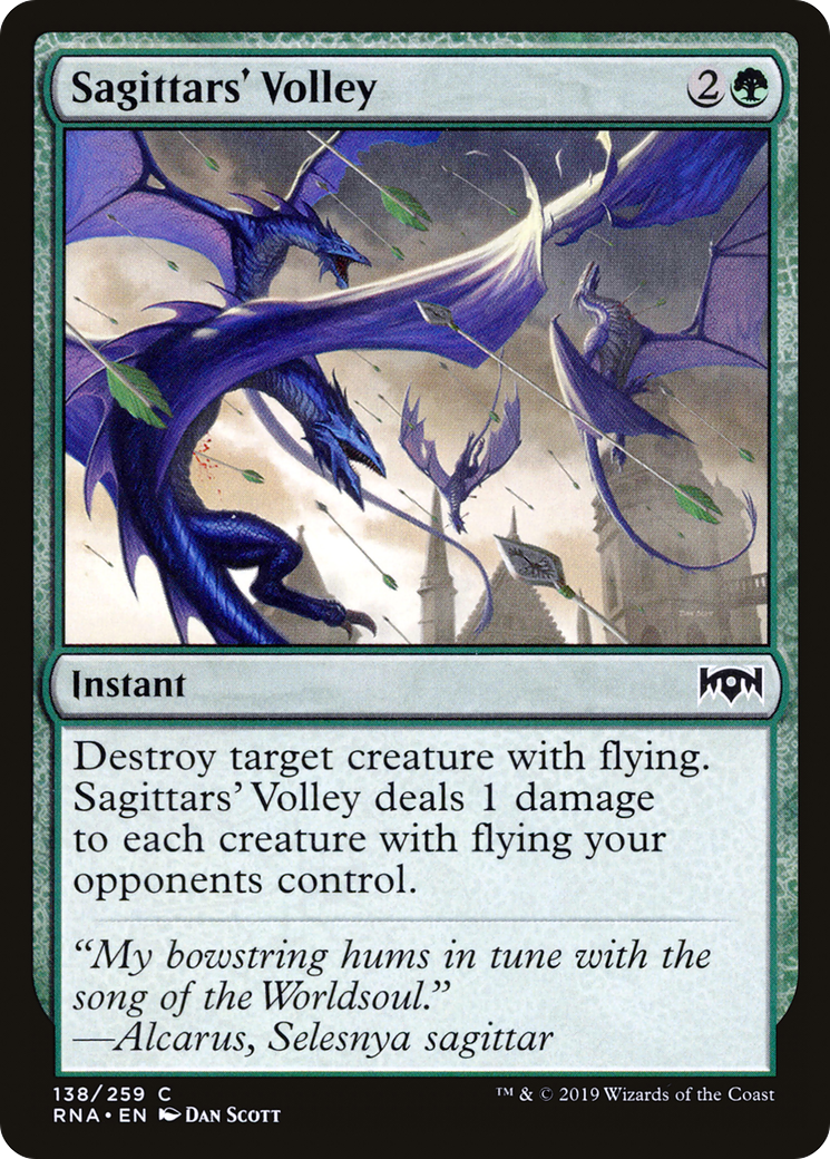 Sagittars' Volley (RNA-138) - Ravnica Allegiance