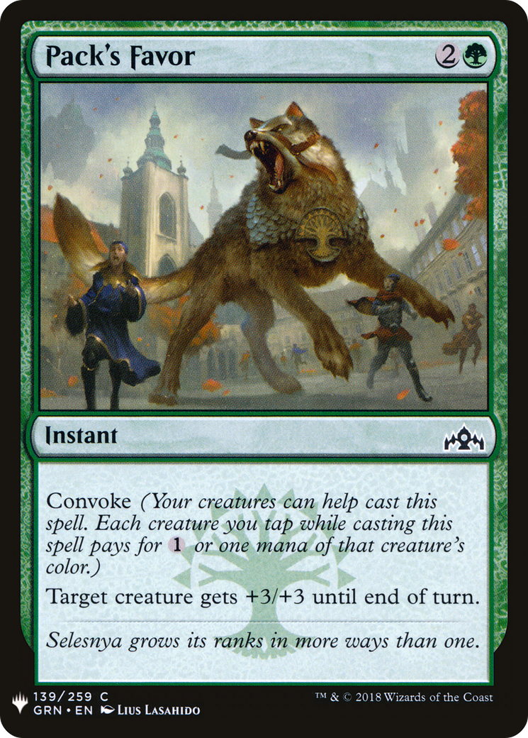 Pack's Favor (LIST-GRN-139) - The List