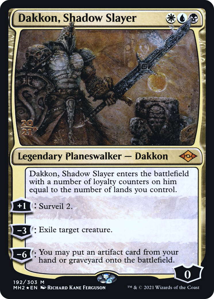Dakkon, Shadow Slayer (PRE-192) - Modern Horizons 2 Promos Foil