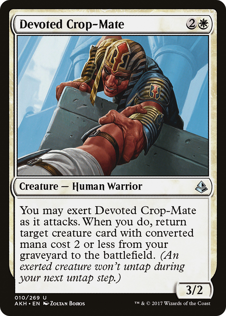 Devoted Crop-Mate (AKH-010) - Amonkhet Foil