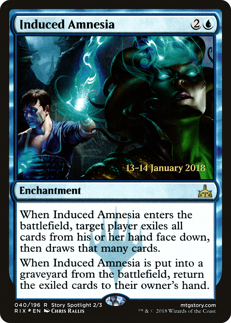 Induced Amnesia (PRE-040) - Rivals of Ixalan Promos Foil