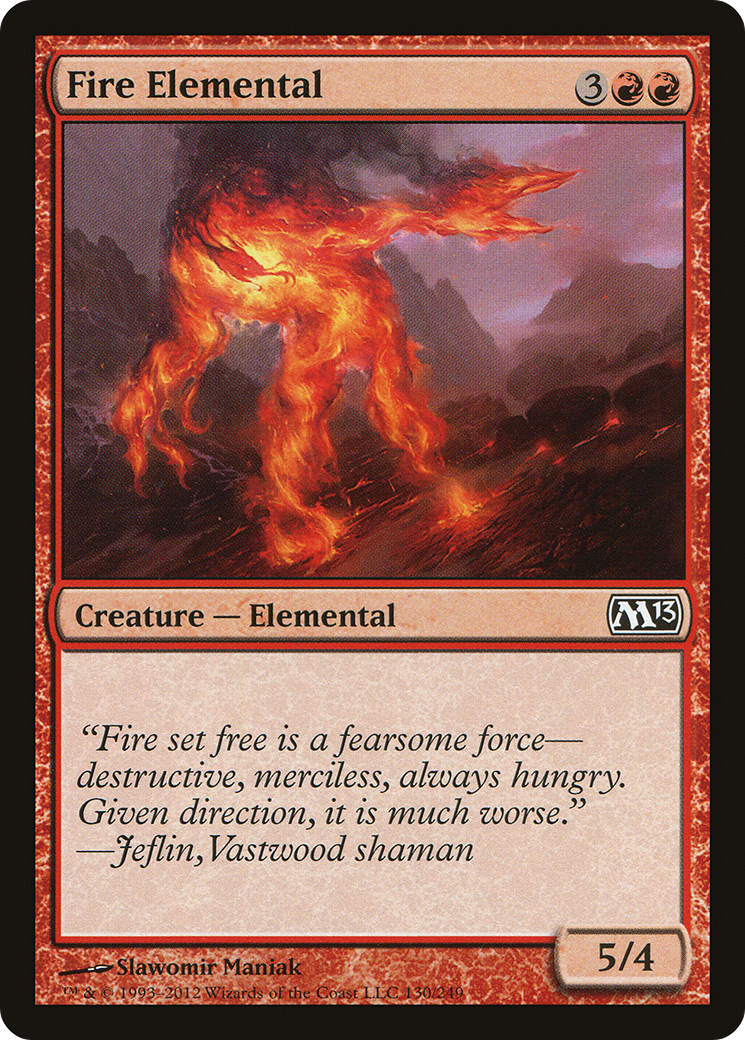 Fire Elemental (M13-130) - Magic 2013 Foil