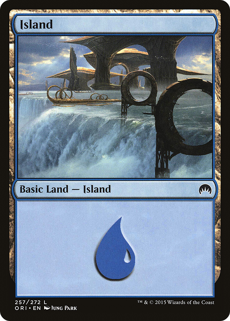 Island (257) (ORI-257) - Magic Origins Foil