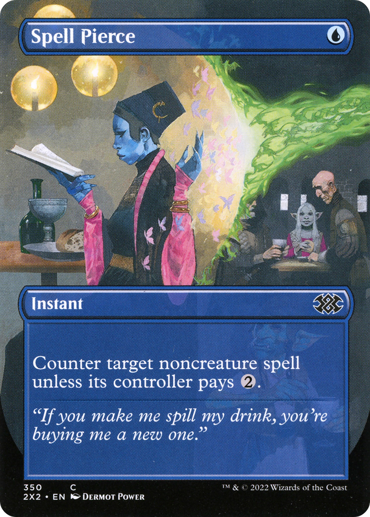 Spell Pierce (Borderless) (2X2-350) - Double Masters 2022 (Borderless) Foil