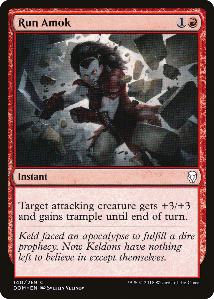 Run Amok (DOM-140) - Dominaria Foil