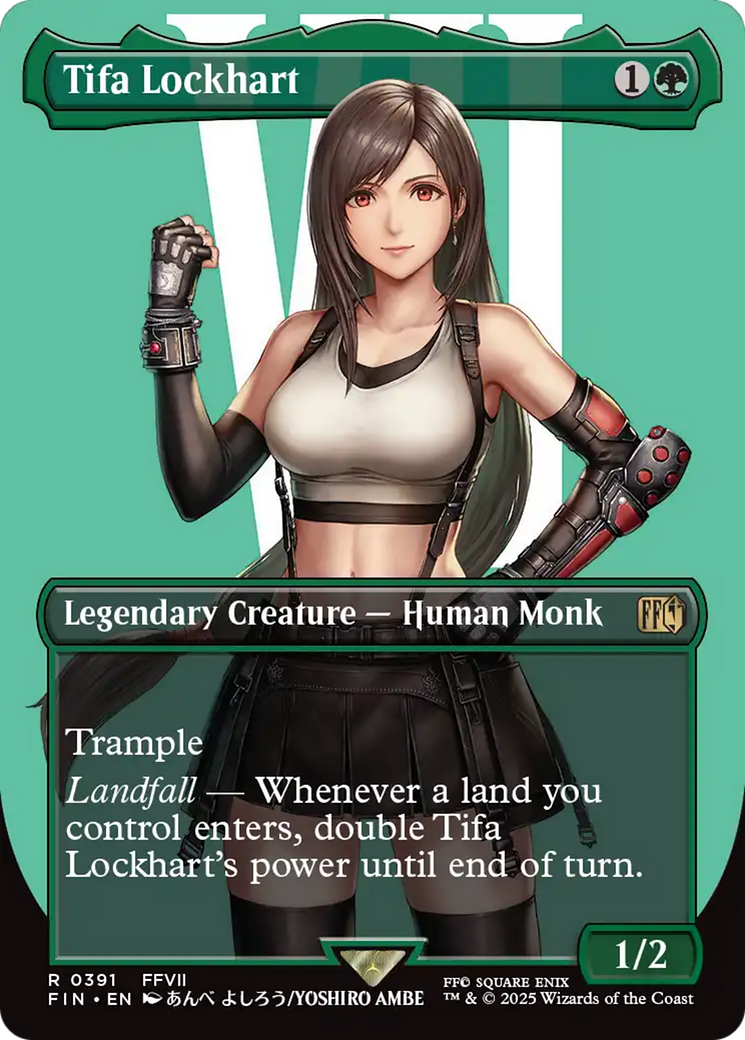 Tifa Lockhart (Borderless) (FIN-391) - FINAL FANTASY (Borderless) Foil