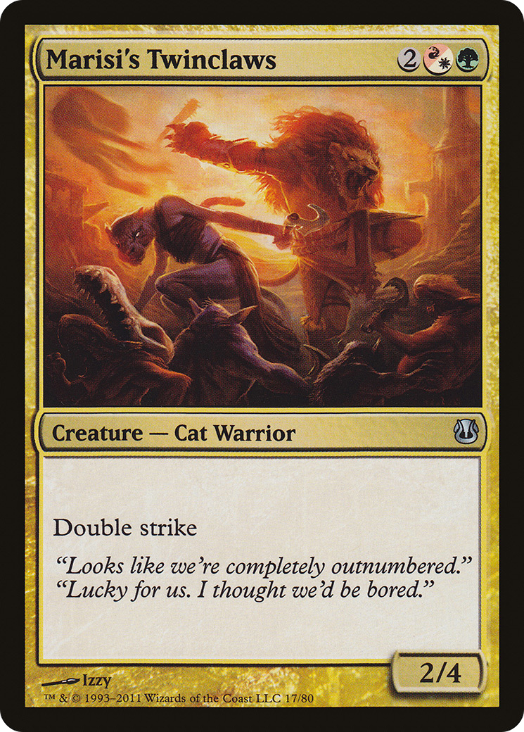 Marisi's Twinclaws (DDH-017) - Duel Decks: Ajani vs. Nicol Bolas