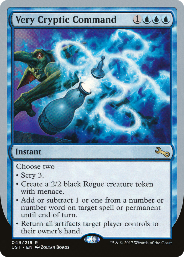 Very Cryptic Command (F) (UST-049) - Unstable Foil