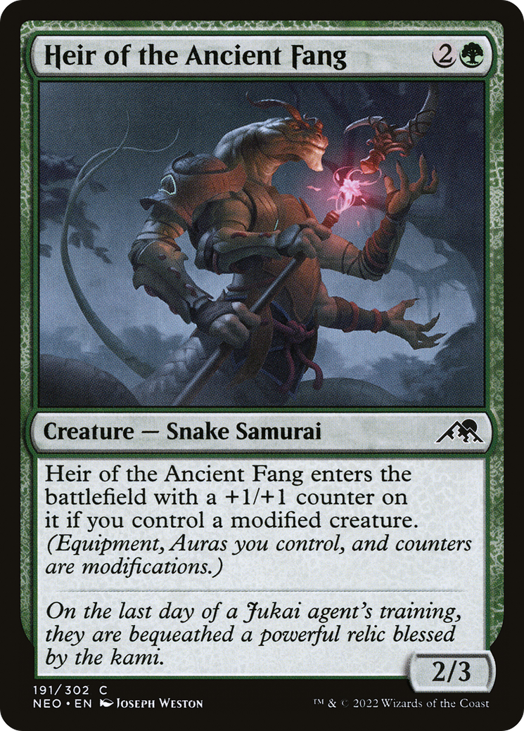 Heir of the Ancient Fang (NEO-191) - Kamigawa: Neon Dynasty