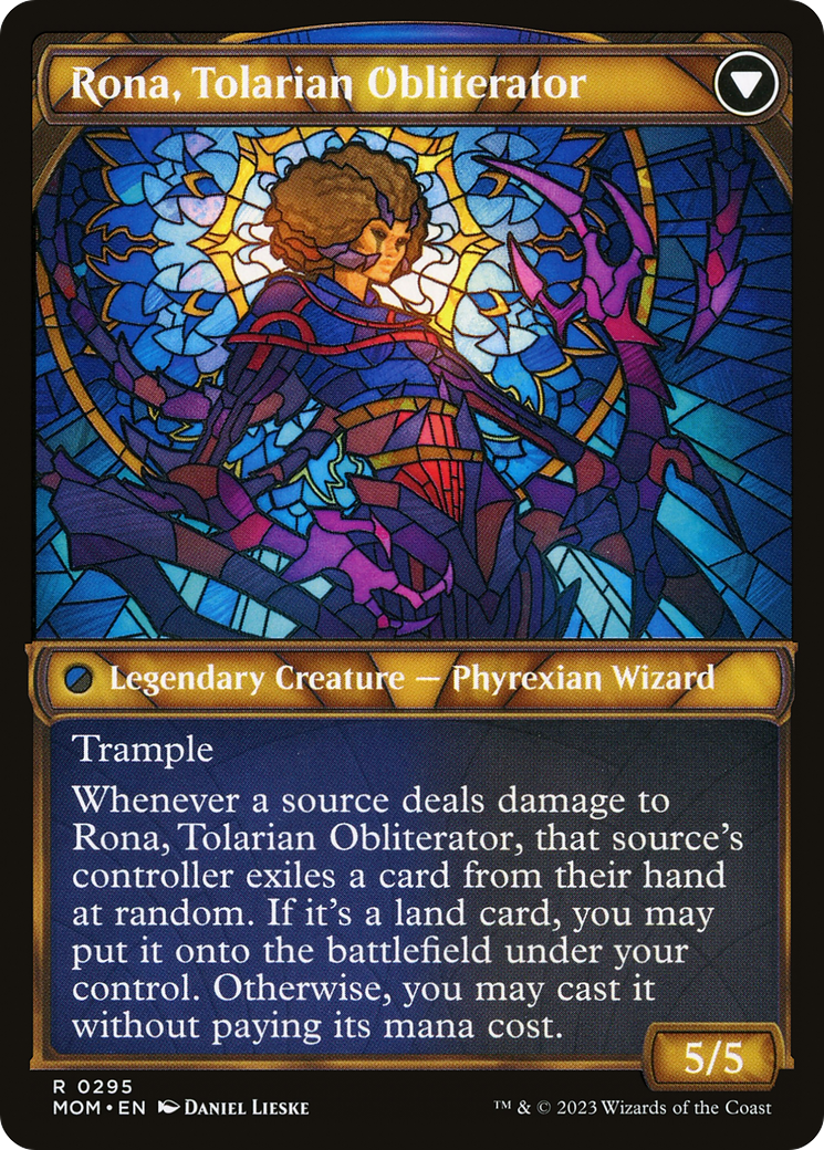 Rona, Herald of Invasion (Showcase) (MOM-295) - March of the Machine: (Showcase) Foil