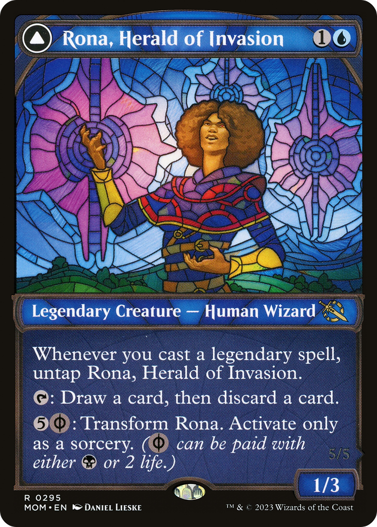 Rona, Herald of Invasion (Showcase) (MOM-295) - March of the Machine: (Showcase)