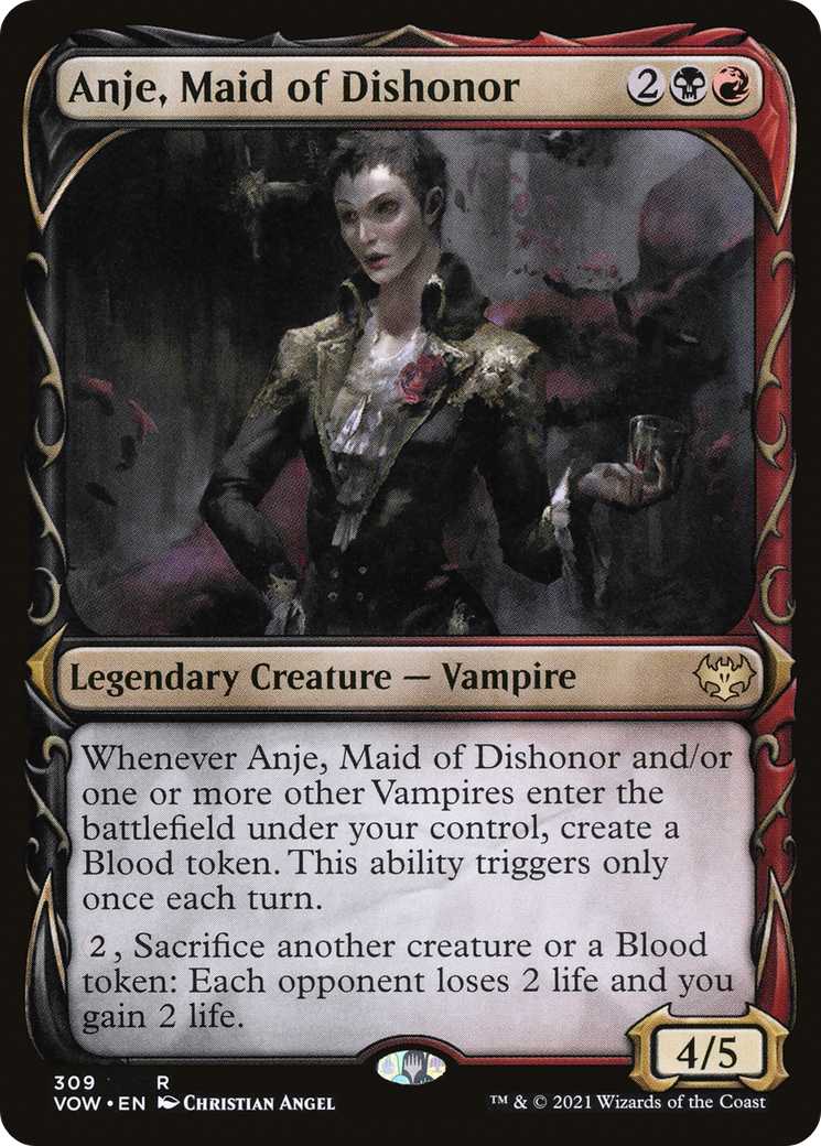 Anje, Maid of Dishonor (Showcase) (VOW-309) - Innistrad: Crimson Vow: (Showcase)