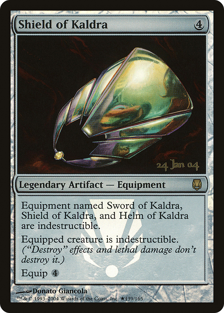 Shield of Kaldra (PRE-139) - Darksteel Promos Foil