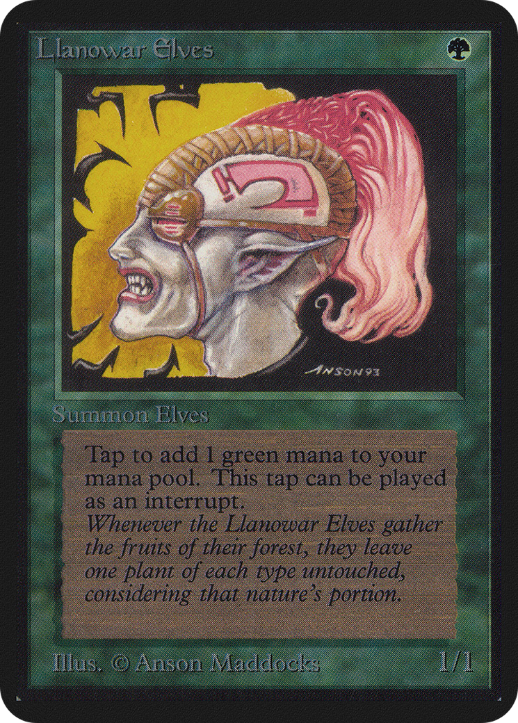 Llanowar Elves (LEA-) - Limited Edition Alpha