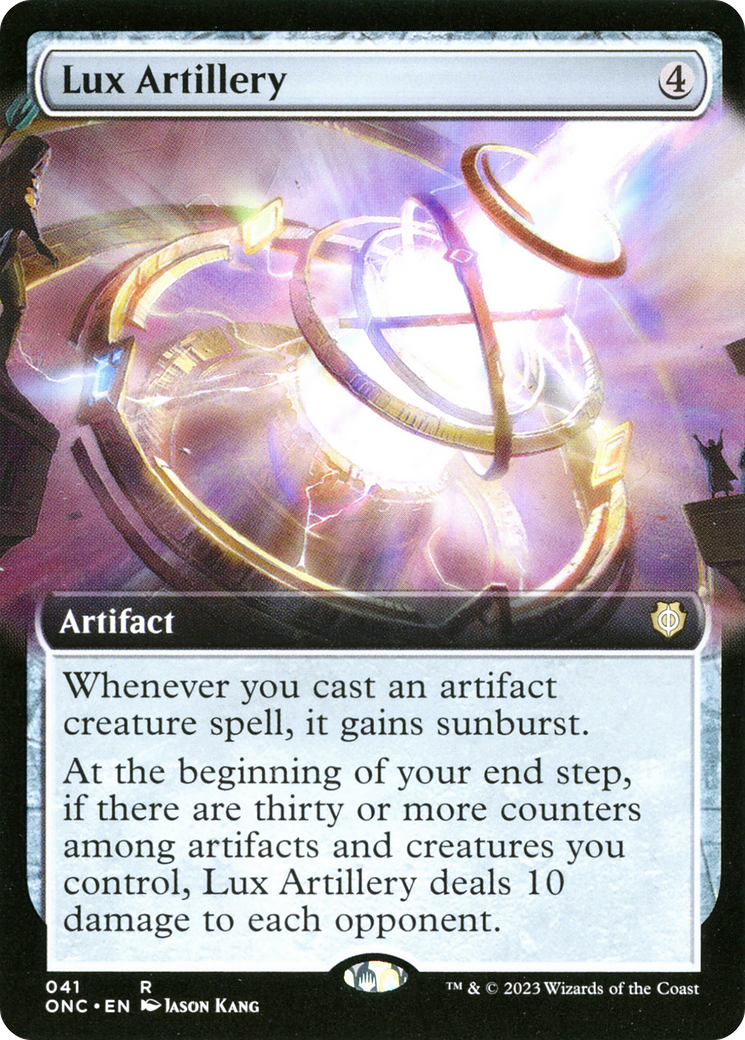 Lux Artillery (Extended Art) (ONC-041) - Phyrexia: All Will Be One Commander: (Extended Art)
