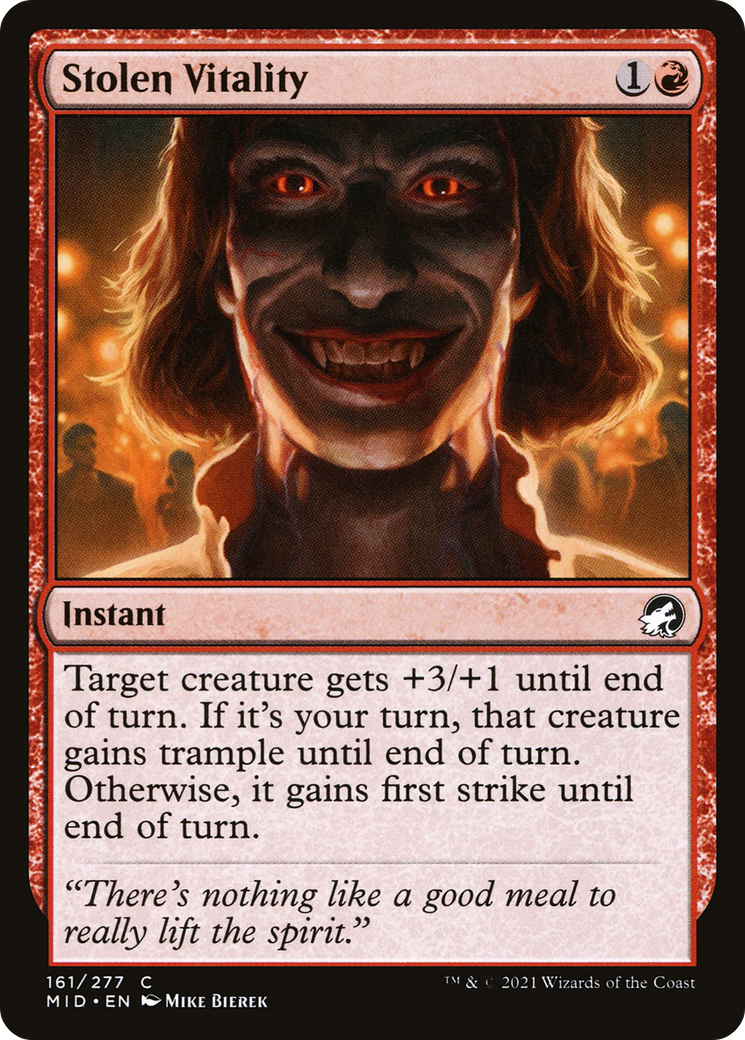 Stolen Vitality (MID-161) - Innistrad: Midnight Hunt Foil
