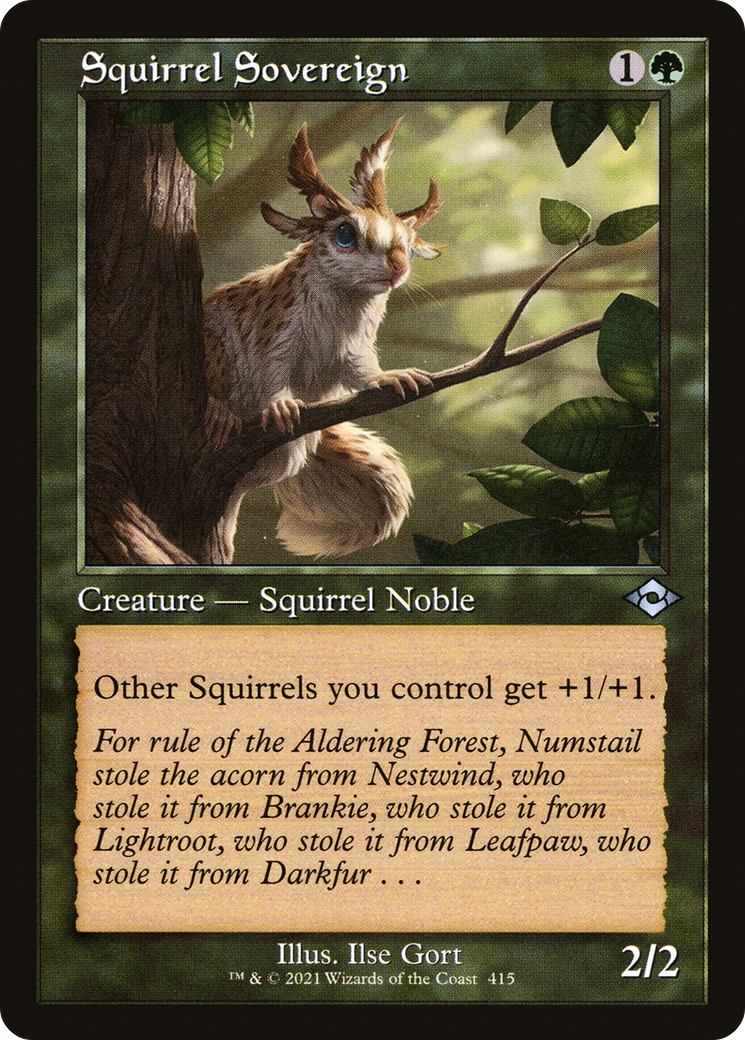 Squirrel Sovereign (Retro Frame) (MH2-415) - Modern Horizons 2 Foil