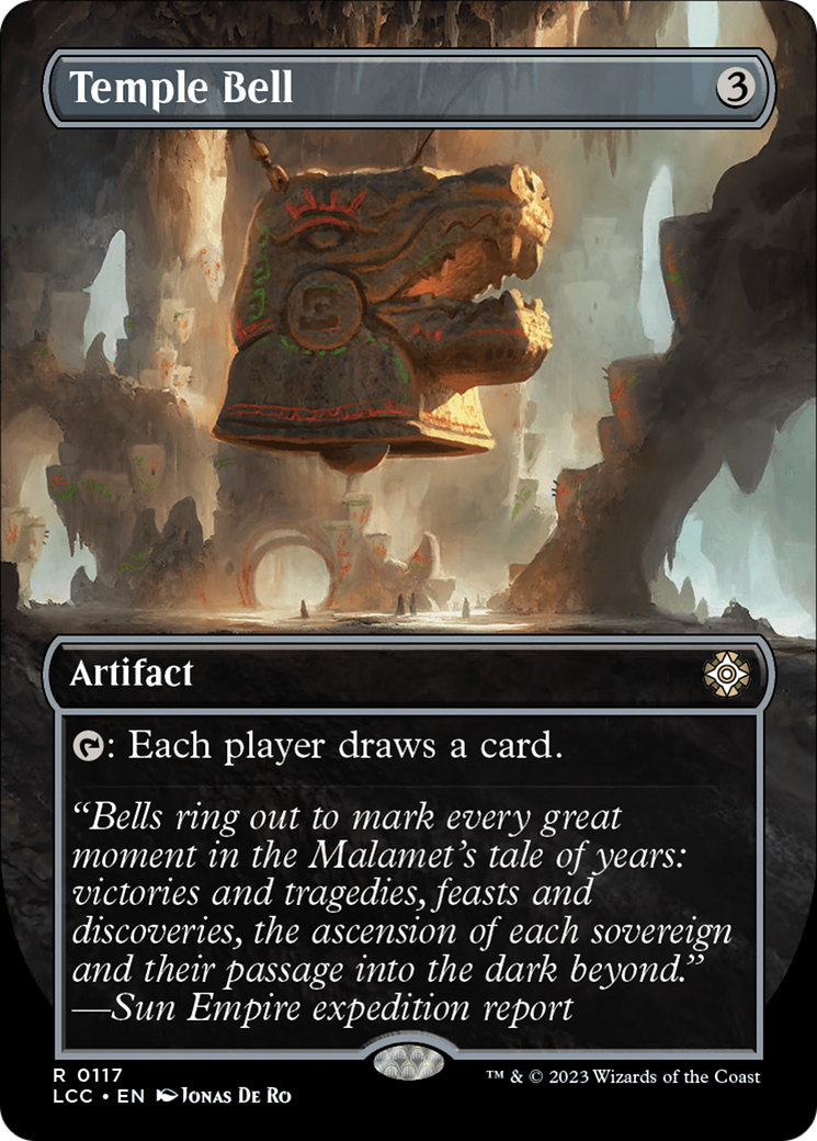 Temple Bell (Borderless) (LCC-117) - The Lost Caverns of Ixalan Commander (Borderless) Foil