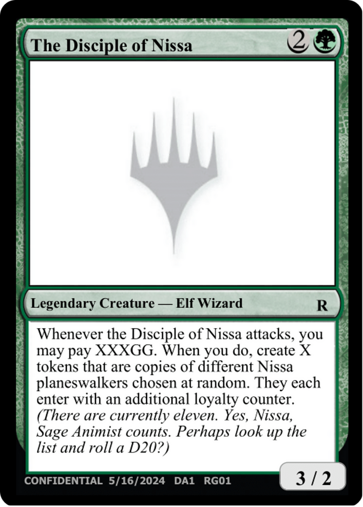 The Disciple of Nissa (UNK-RG01B) - Unknown Event