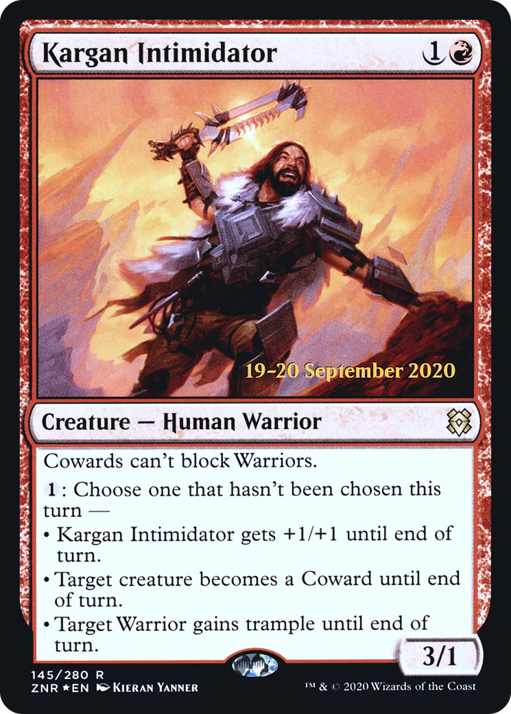 Kargan Intimidator (PRE-145) - Zendikar Rising Promos Foil