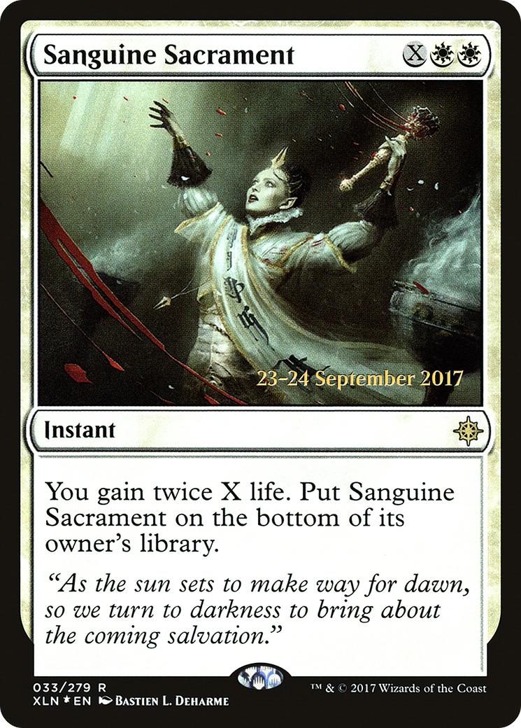Sanguine Sacrament (PRE-033) - Ixalan Promos Foil