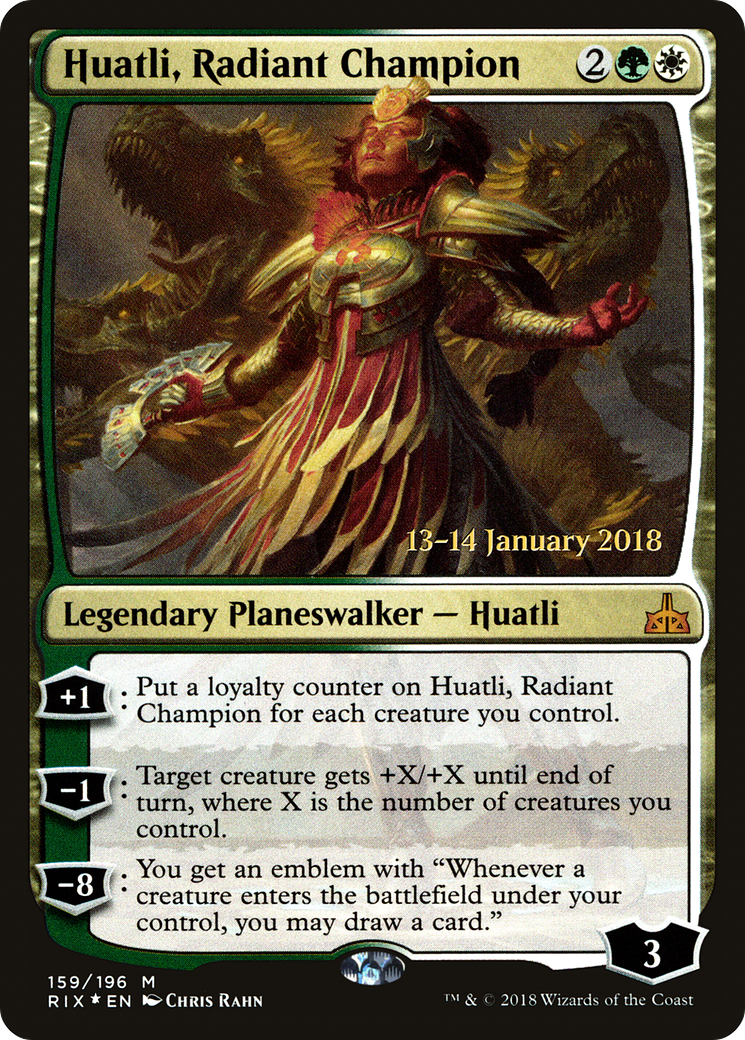 Huatli, Radiant Champion (PRE-159) - Rivals of Ixalan Promos Foil
