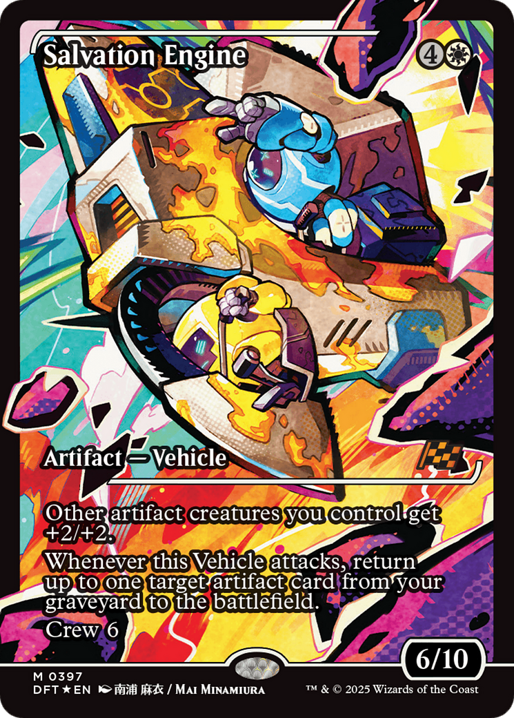 Salvation Engine (Showcase) (DFT-397) - Aetherdrift: (Showcase) Foil