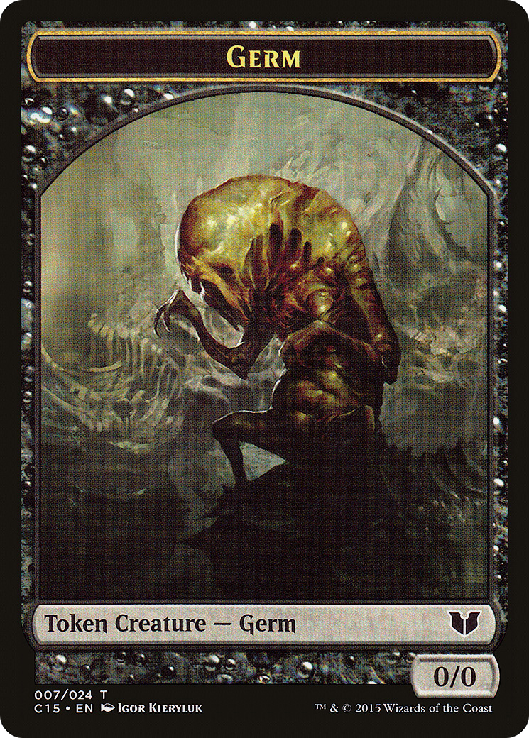 Germ // Zombie Double-Sided Token (C15-7 // 8) - Commander 2015 Tokens