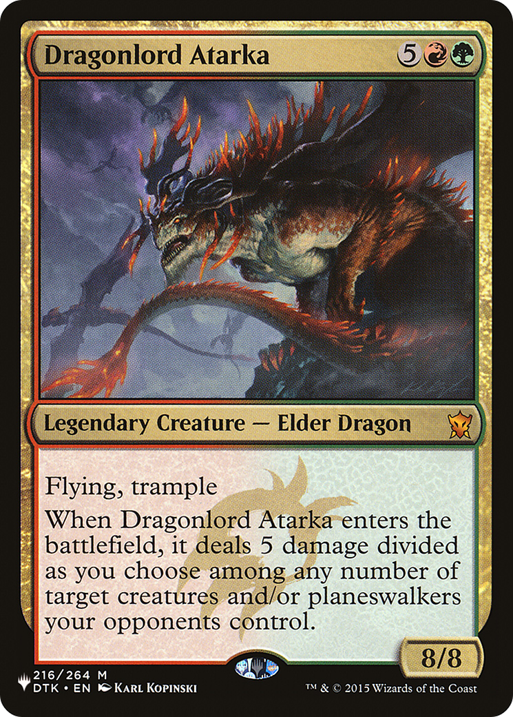 Dragonlord Atarka (LIST-216/264) - The List