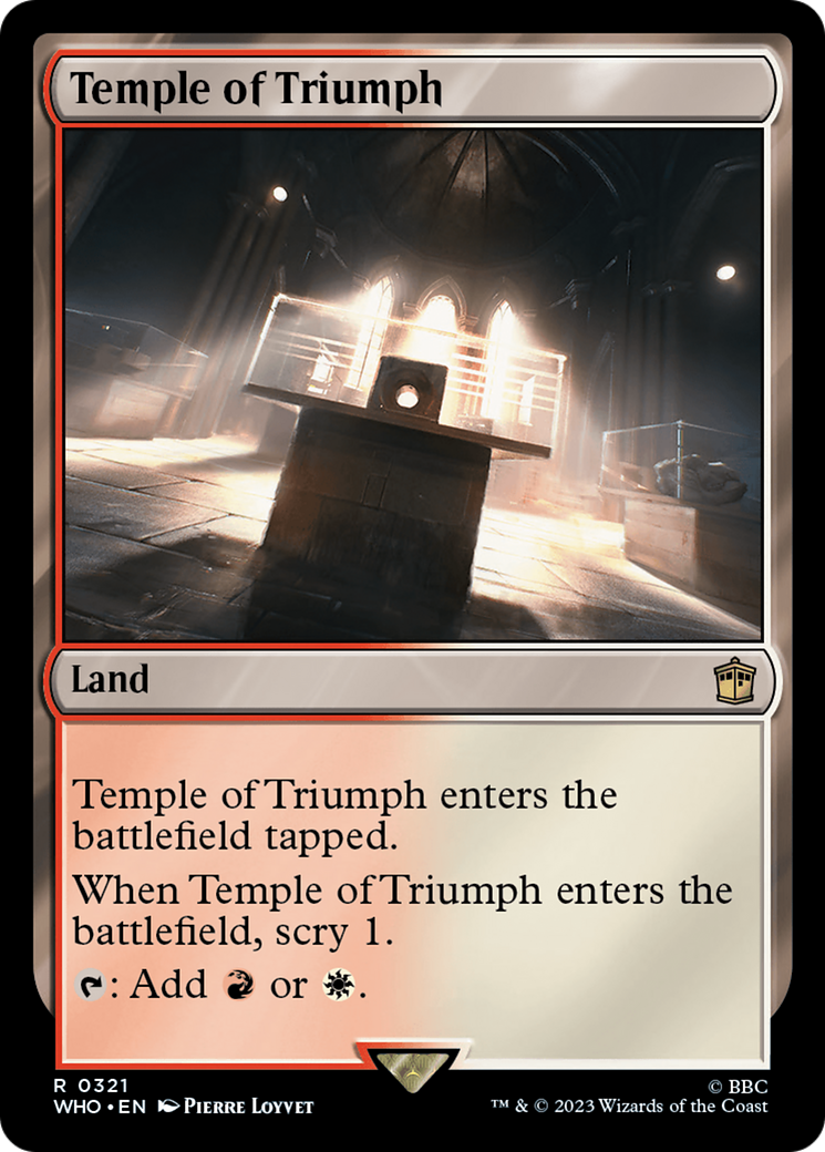 Temple of Triumph (WHO-321) - Doctor Who Foil