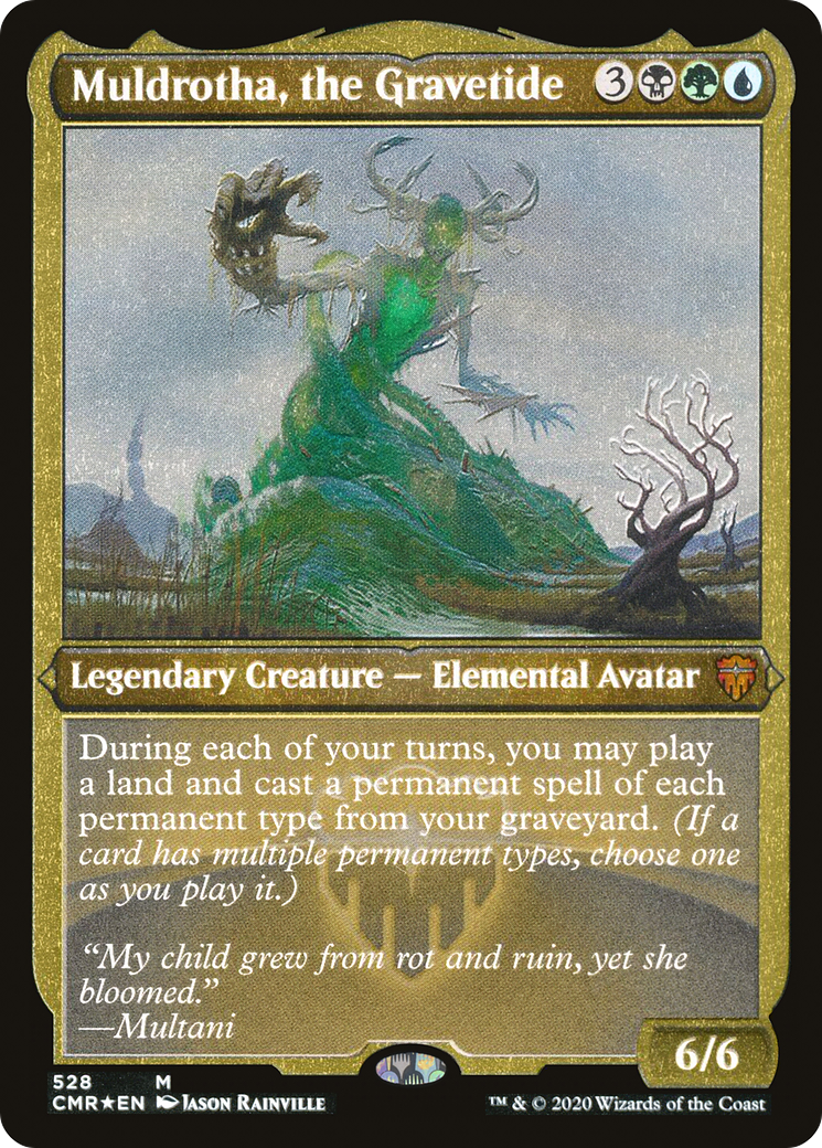 Muldrotha, the Gravetide (Foil Etched) (CMR-528) - Commander Legends Foil