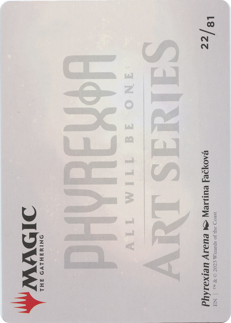 Phyrexian Arena // Phyrexian Arena (AONE-022) - Phyrexia: All Will Be One Art Series (Borderless) Foil
