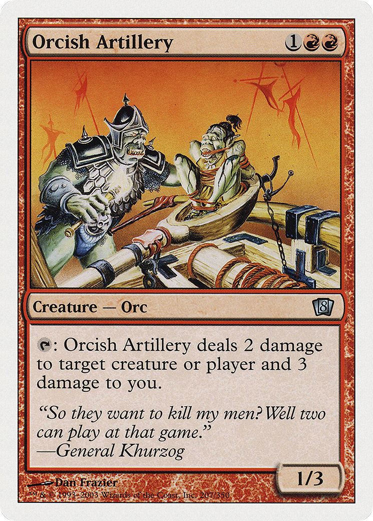 Orcish Artillery (8ED-207) - 8th Edition Foil