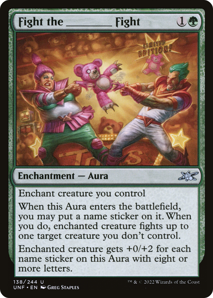 Fight the _______ Fight (UNF-138) - Unfinity Foil