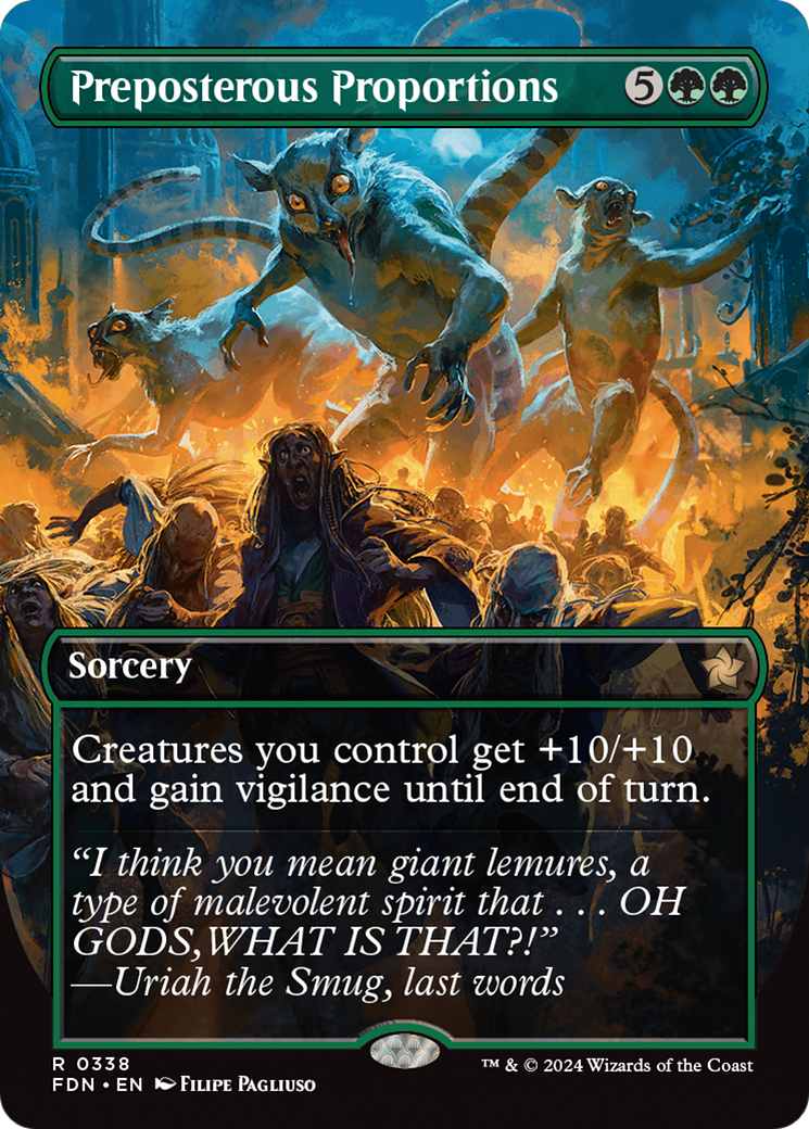 Preposterous Proportions (Borderless) (FDN-338) - Foundations (Borderless) Foil