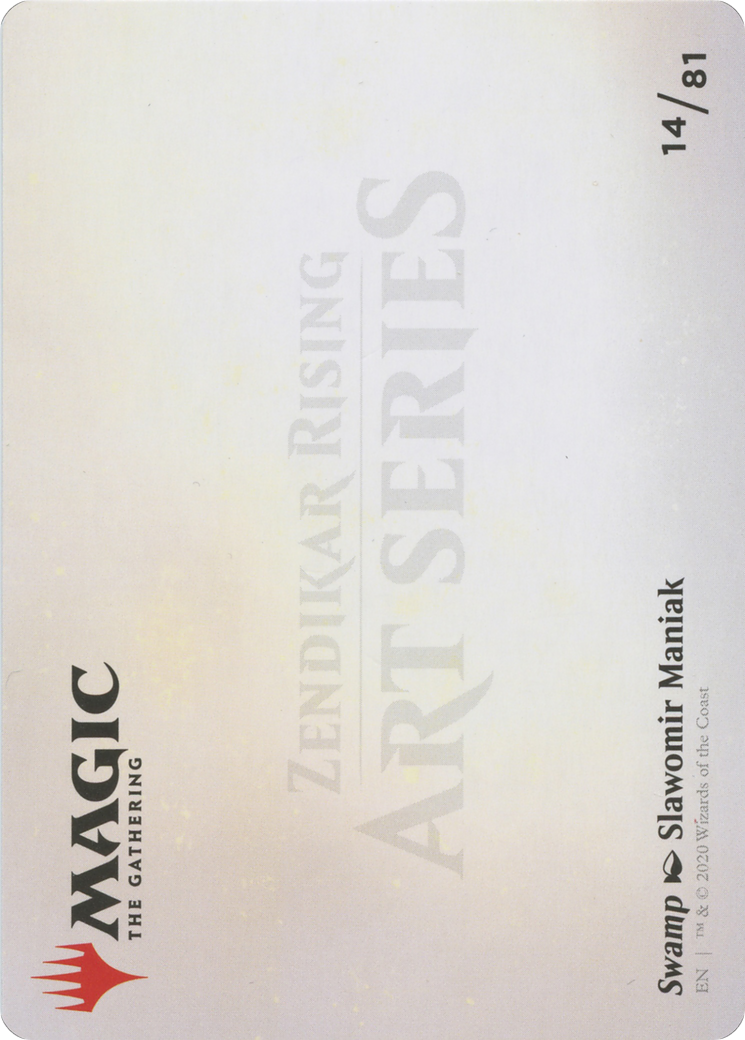 Swamp // Swamp (AZNR-014) - Zendikar Rising Art Series (Borderless)